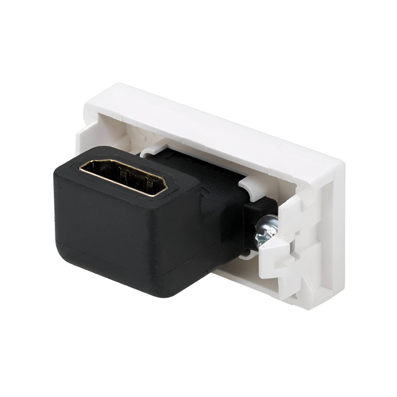 Connettore SIMON 27 PLAY con coperchio HDMI e modulo stretto, bianco - 5