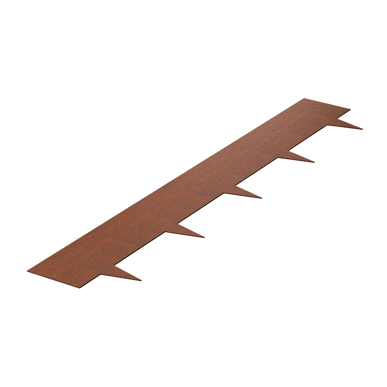 Lot 6 Bordures Paysage Acier 40x8 po,VEVOR Résistant aux Intempéries à la Rouille,Bordure Pliable Pointe Requin,Parterre Fleurs,Séparateur Chemin - 9