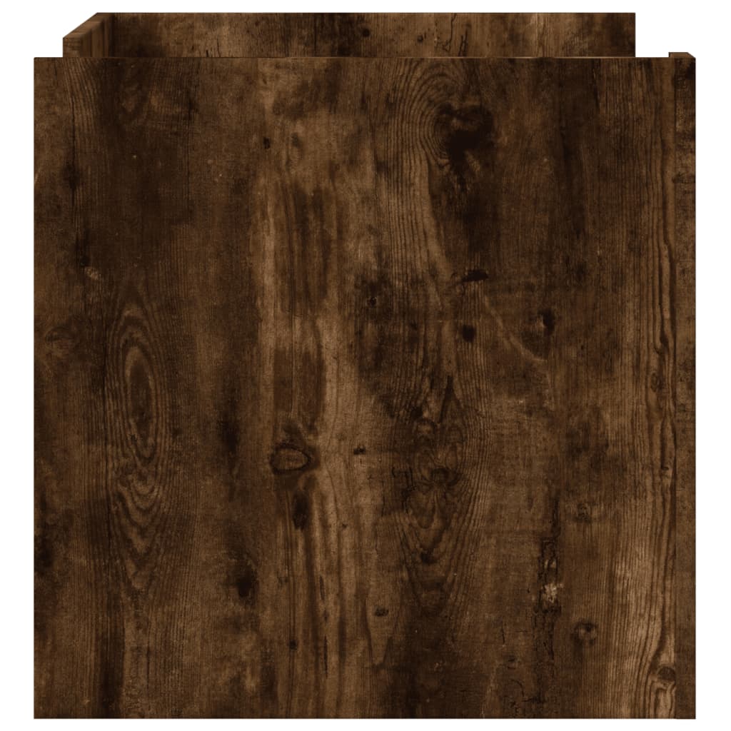 Table basse | Table d'appoint | Table de salon chêne fumé 80x50x50 cm bois d'ingénierie - 5