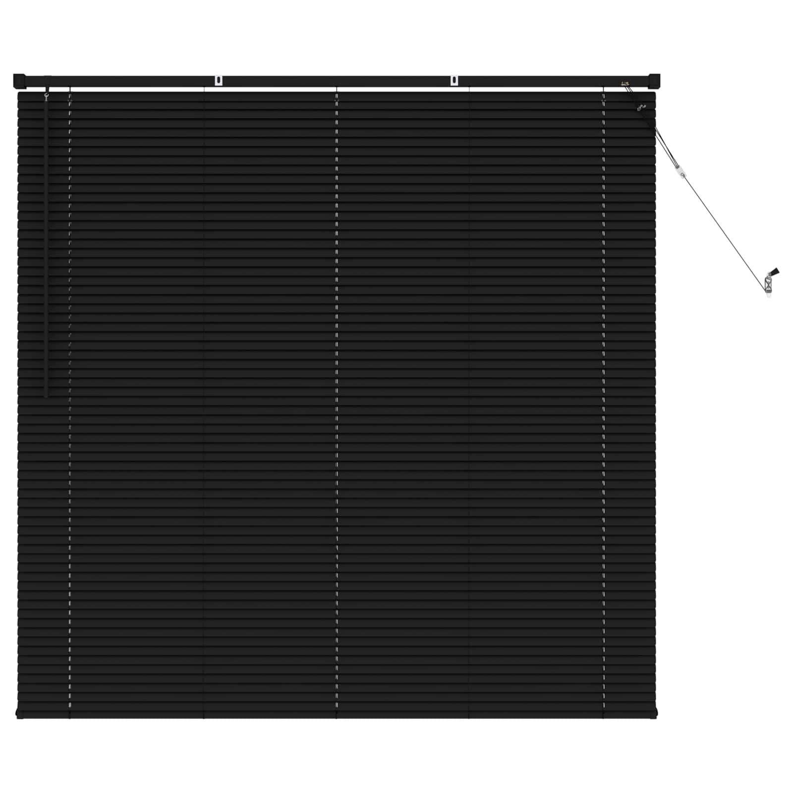 Store Vénitien Noir 150 x 120 cm 25 mm PVC vidaXL | Leroy Merlin