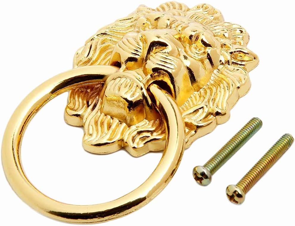 Lot De 6 Boutons De Tiroir Ancien Crâne - Zinc Bronze - Faciles à Installer