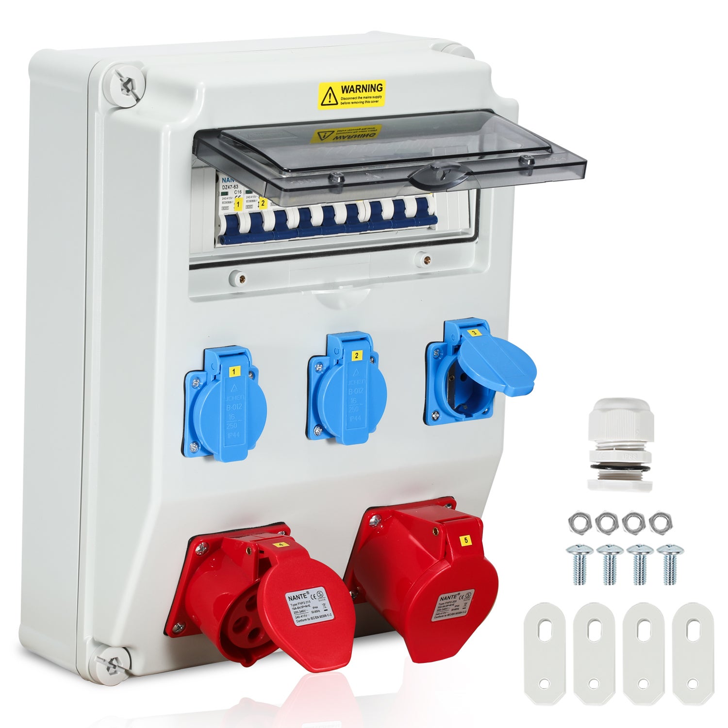 Distributeur De Courant De Chantier Doctorvolt - 16 Prises 230V, Câble Mennekes