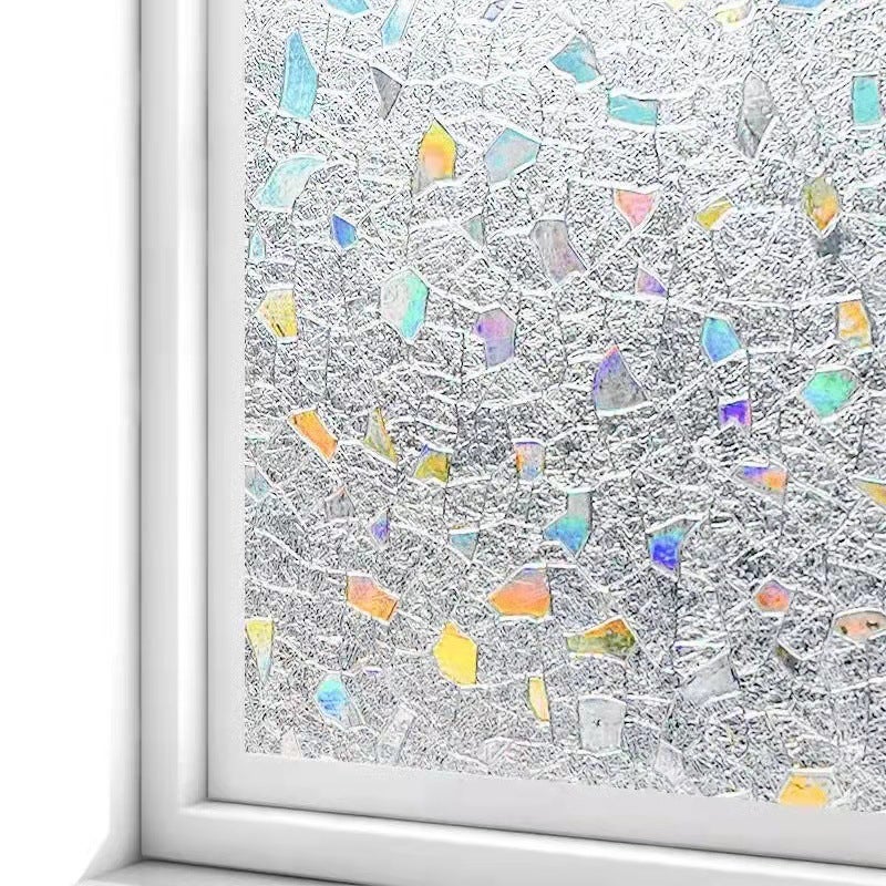 Folia okienna zapewniająca prywatność 45x200 cm, elektrostatyczna folia okienna w stylu biżuterii