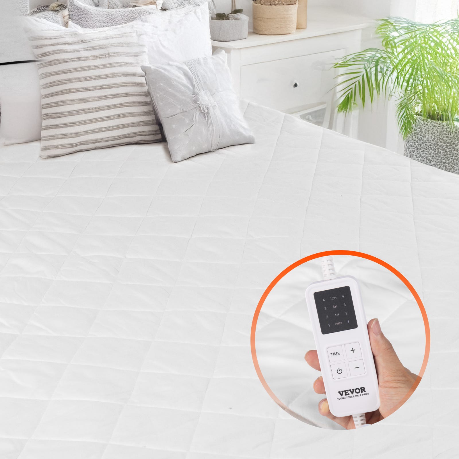 Couvre matelas chauffant électrique double 150x160 cm pure laine lavable Couvre matelas chauffant électrique double 150x160 cm pure laine lavable
