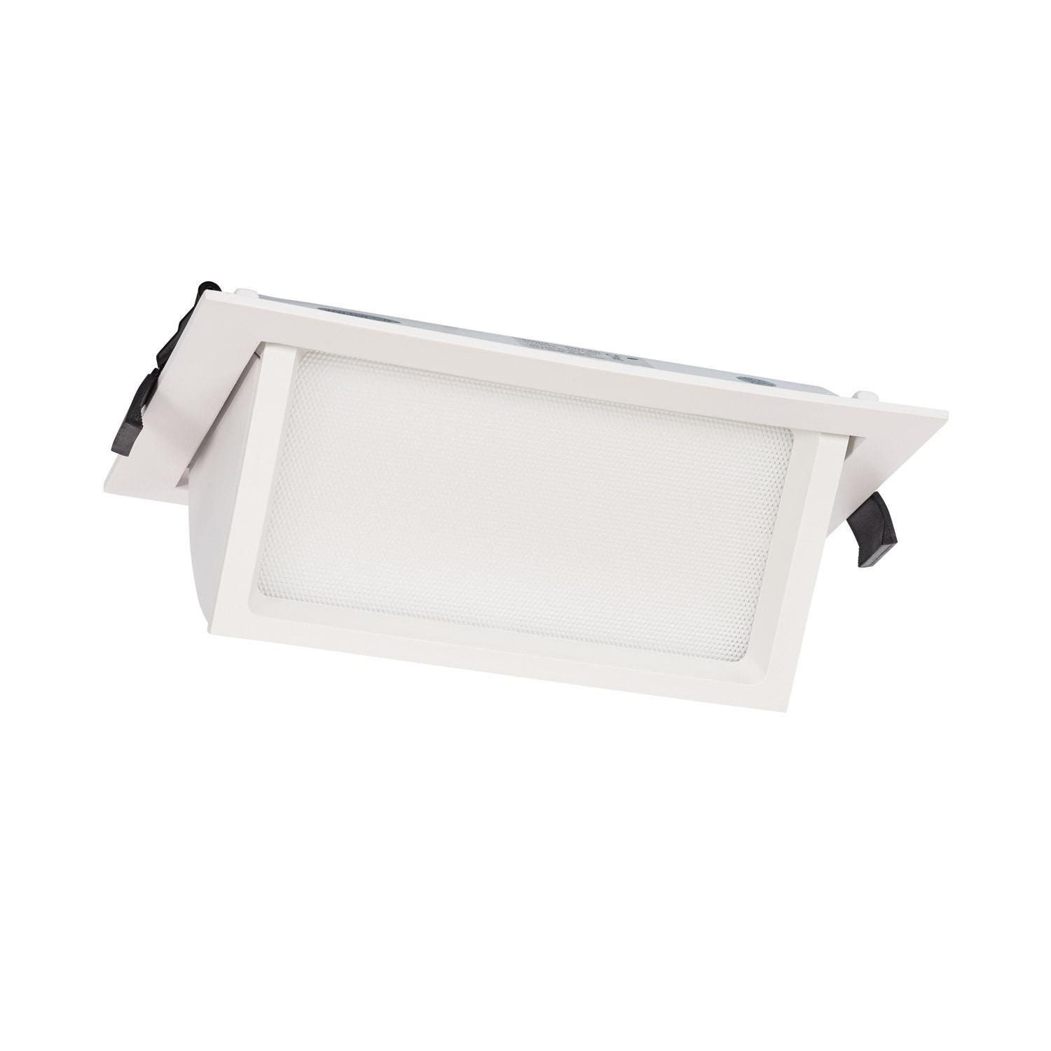 Luminaria Rectangular Led Ledkia Downlight LED 46W Rectangular Direccionable OSRAM 120 lm/W Corte ...