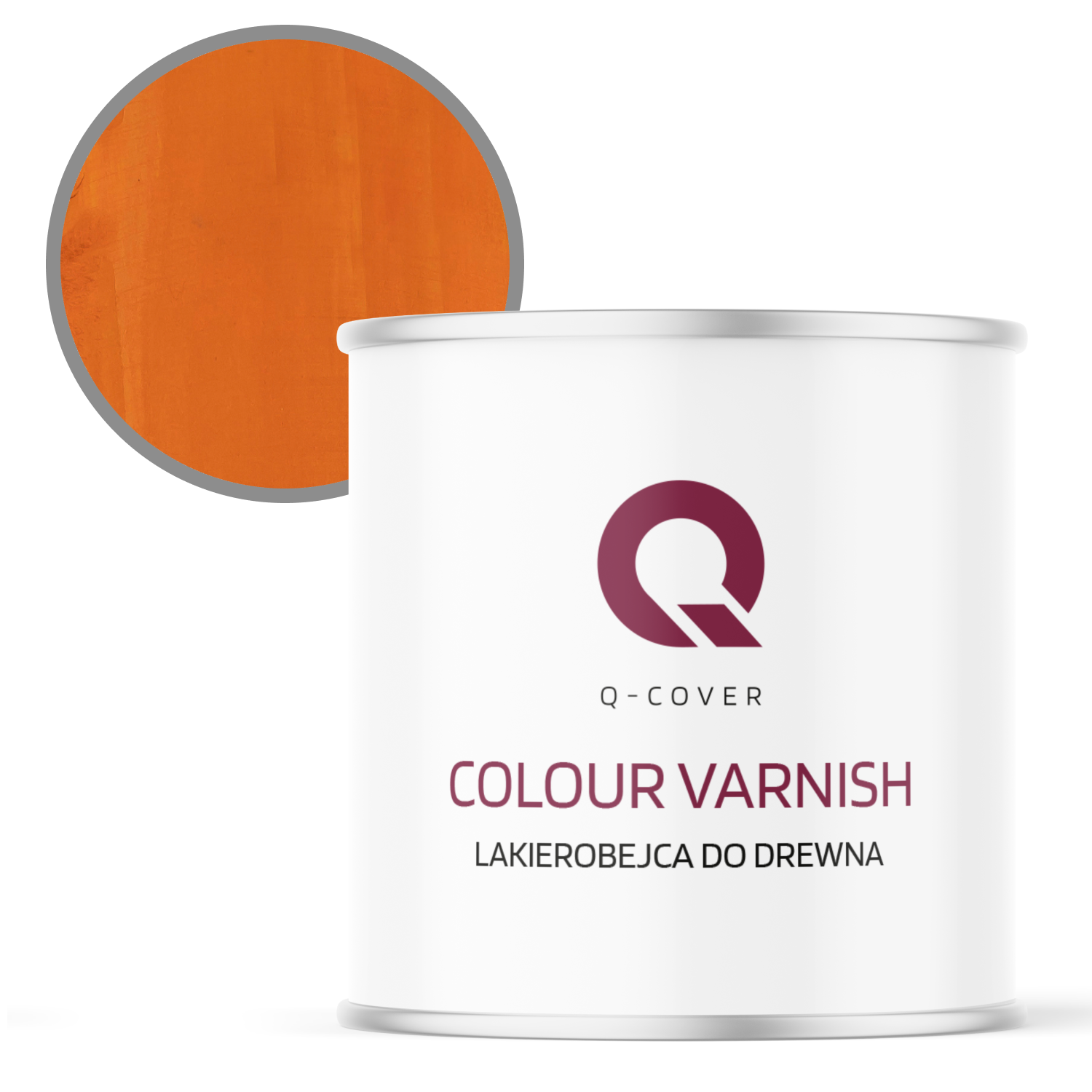 Lakierobejca do Drewna 3w1 Q-Cover Pomarańczowy Półmat 2.5L