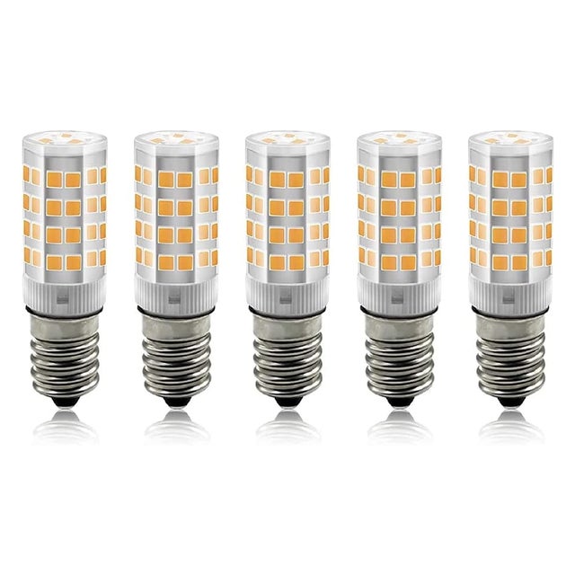 5 bombillas LED E14 de 3W, equivalente a 30W 240lm 6000K de luz blanca, bombillas de maíz, aptas para dormitorios, salones, cocinas, pasillos de jar