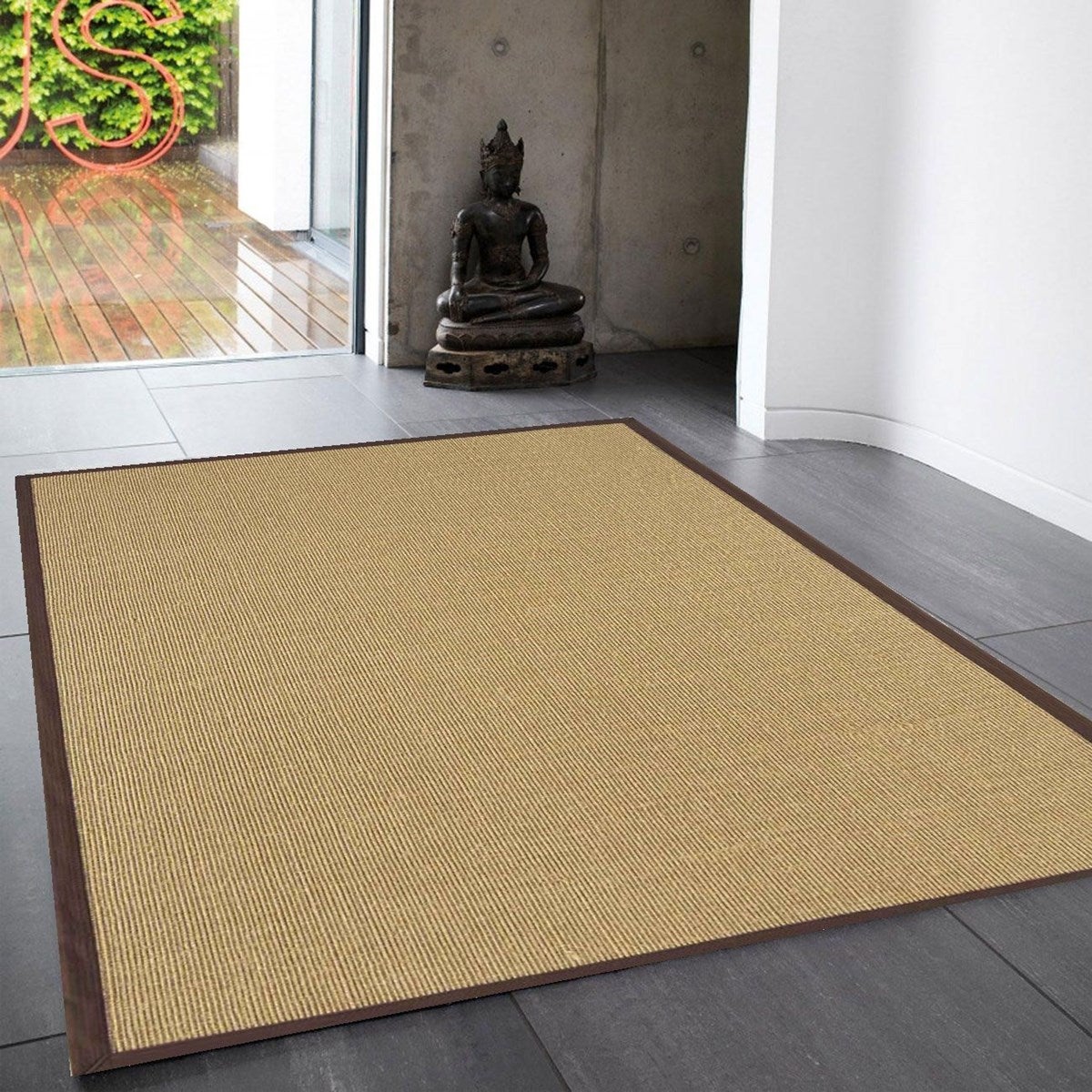 Tapis sisal et coton LINDO 200x300 cm - 2