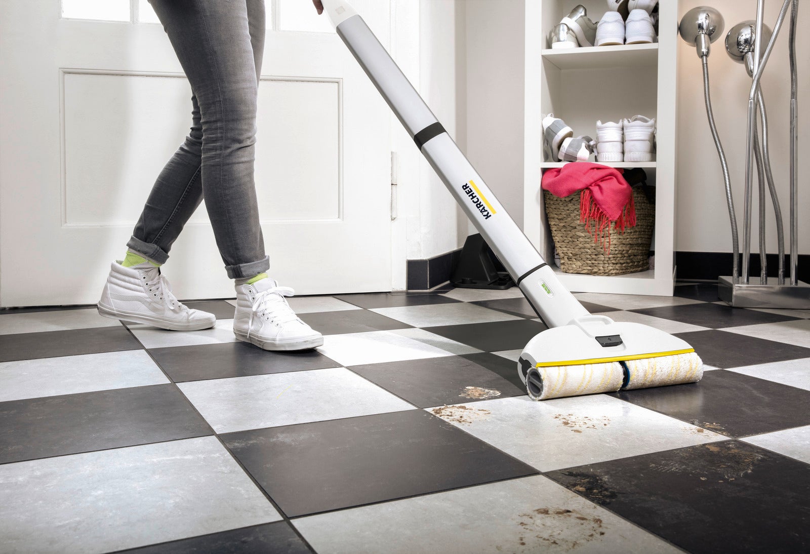 Serpillière électrique sans fil Karcher EWM 2, lave sans traces - 5