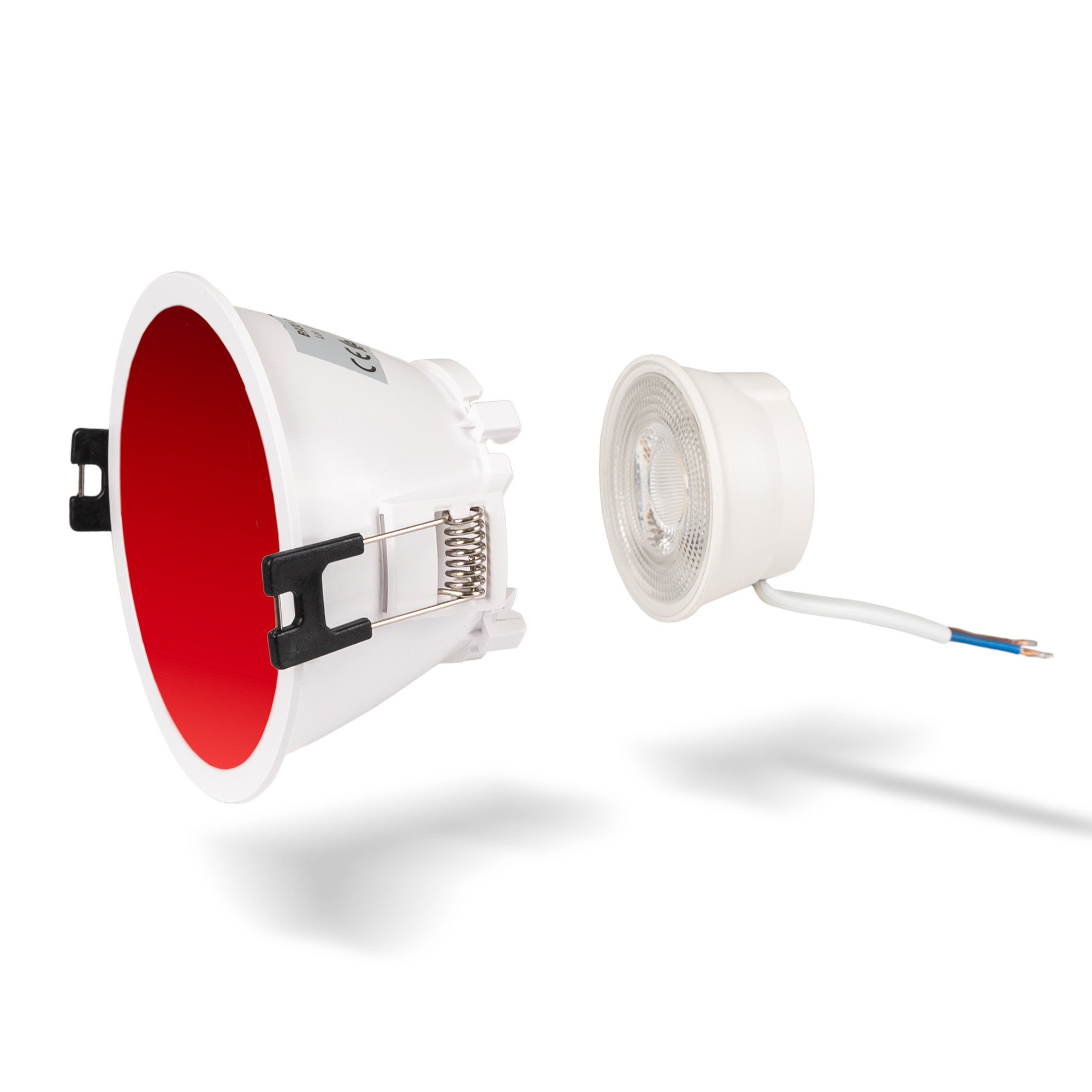 10x Downlight LED Noir Rond 5 Watts Blanc Chaud 12V - MR16 Spot