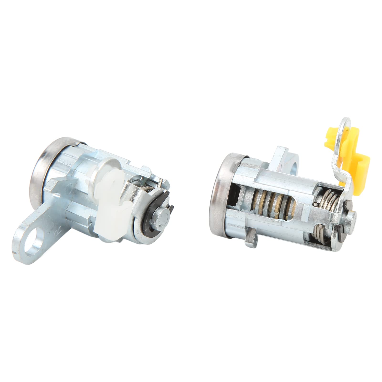 Cylindres Serrure Avant TarosTrade Pour Peugeot 106/205/405 - Paire Avec 2 Clés Argent