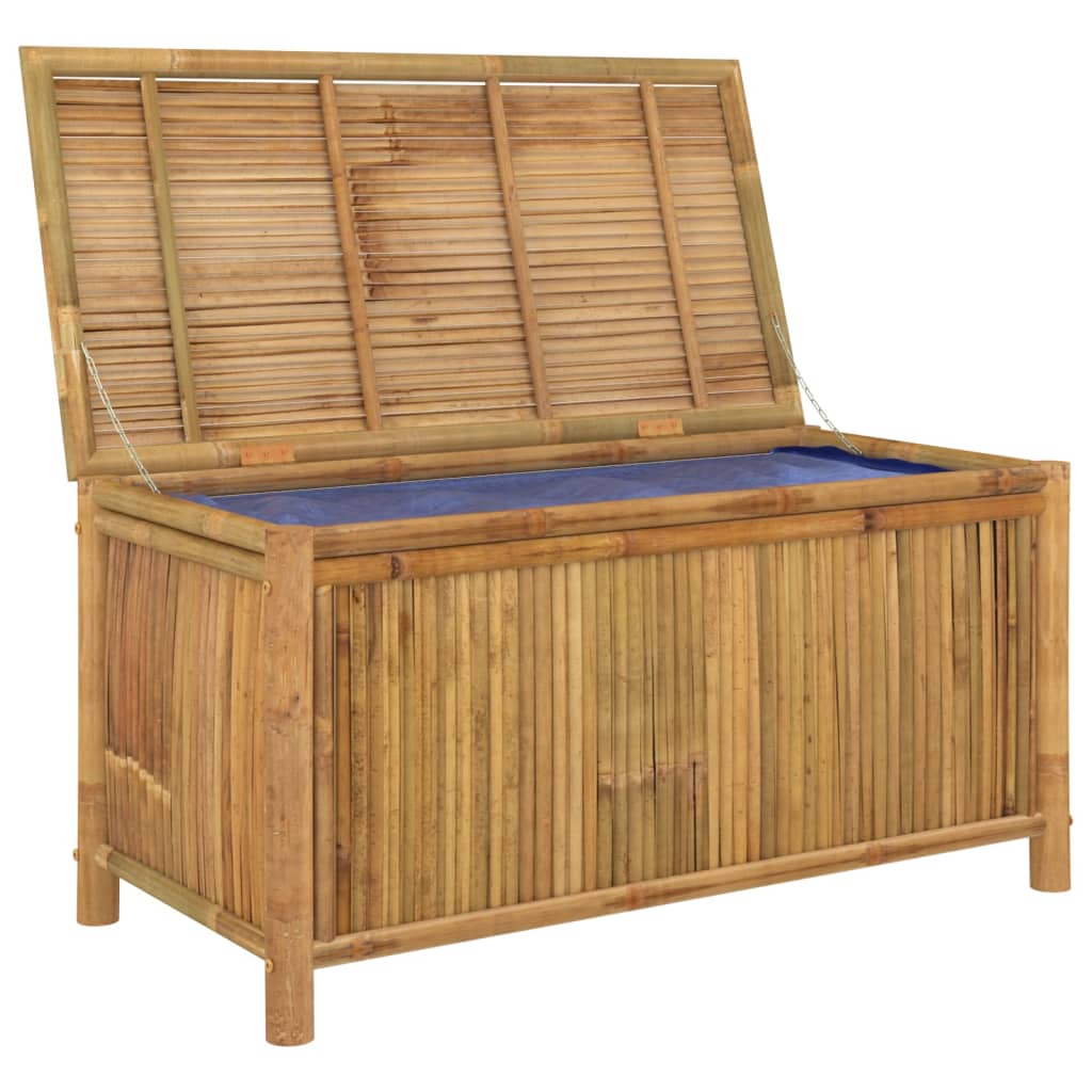 Boîte de rangement de jardin | Coffre de rangement 110x52x55 cm Bambou CFW155683 - 5