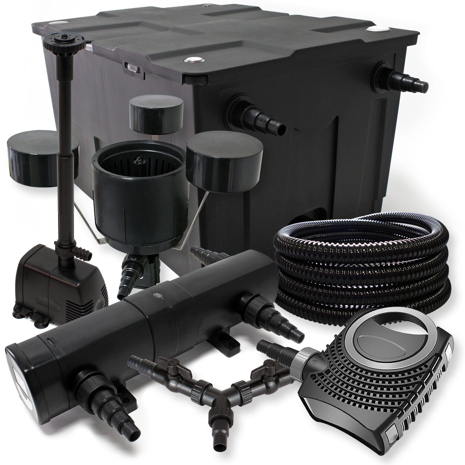 Sunsun Set Set SunSun Filtro per 60000l Chiarificatore 36W Pompa NEO8000 70W ...