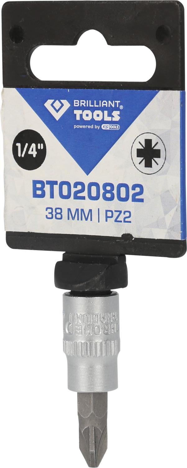 Douille BRILLIANT TOOLS - Pozidriv - 1/4