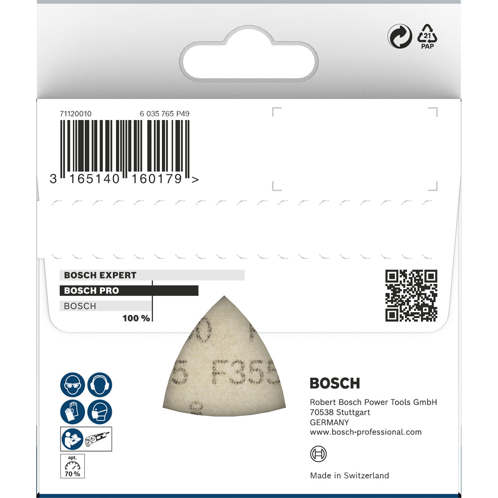Bosch PRO F355 arkusz ścierny 93 mm 600 - 2608605199 - 3
