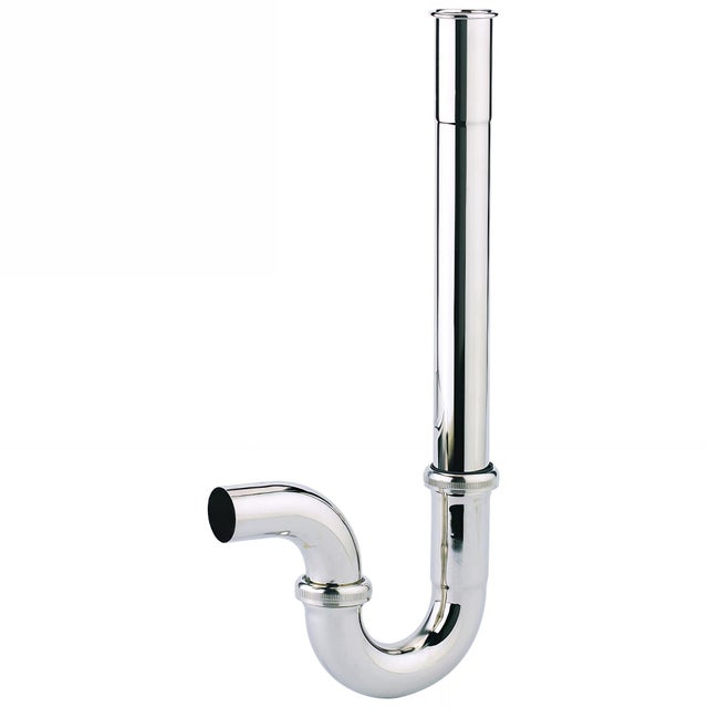Siphon machine à laver, laiton,Øint. 32,6mm, sortie horizontale Ø32mm
