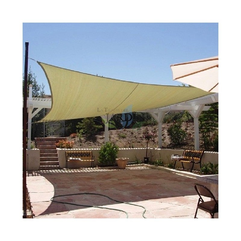 Amagenix Voile D'ombrage Triangulaire Imperméable De 3,6 X 4,6 X 6 M