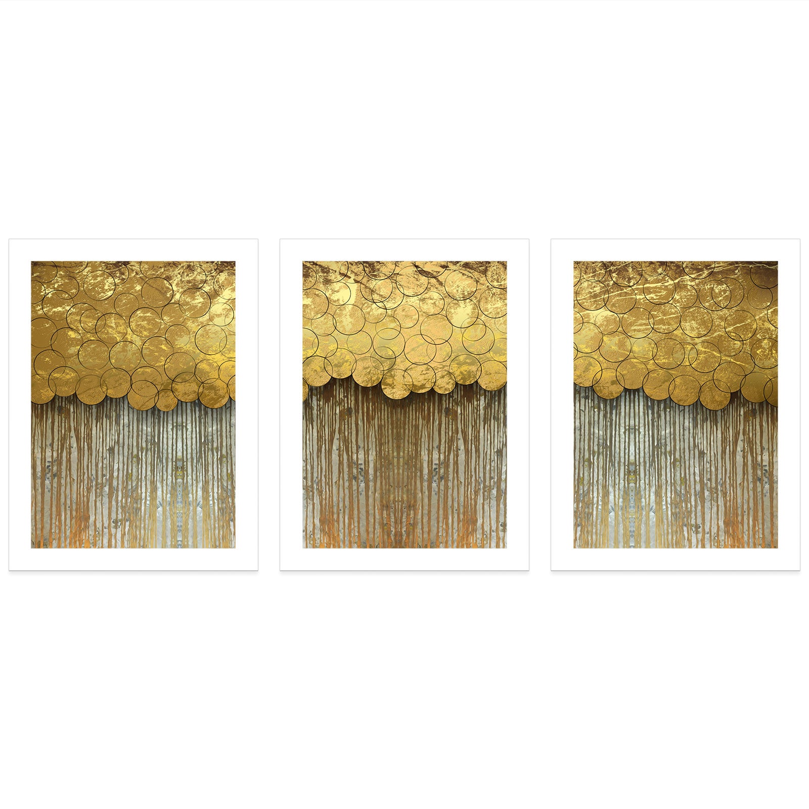 Lot de 3 Affiches / Posters Triptyque - Design 3617681309369 - Bordure noire - 3 Affiches - 21x29,7 cm (Cadres non fournis) - 3