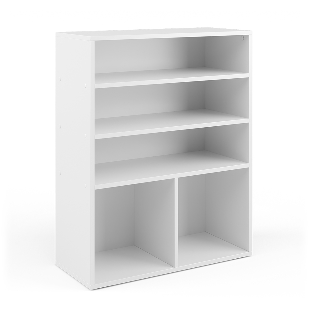 Vicco Regał na książki , Biały, 72 x 90.2 cm 2 przedziały