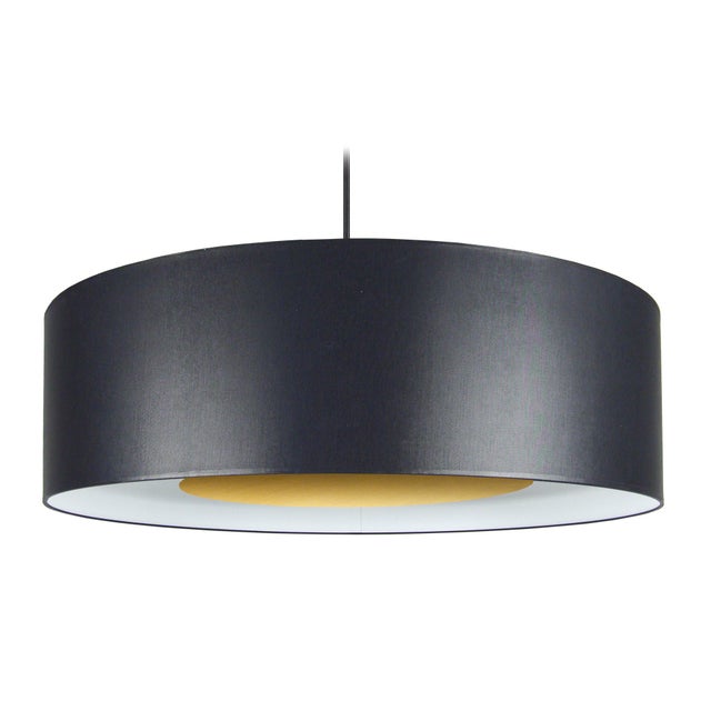 Suspension TOSEL ,tissu,Noir et Or ,H85xD60xP60 cm