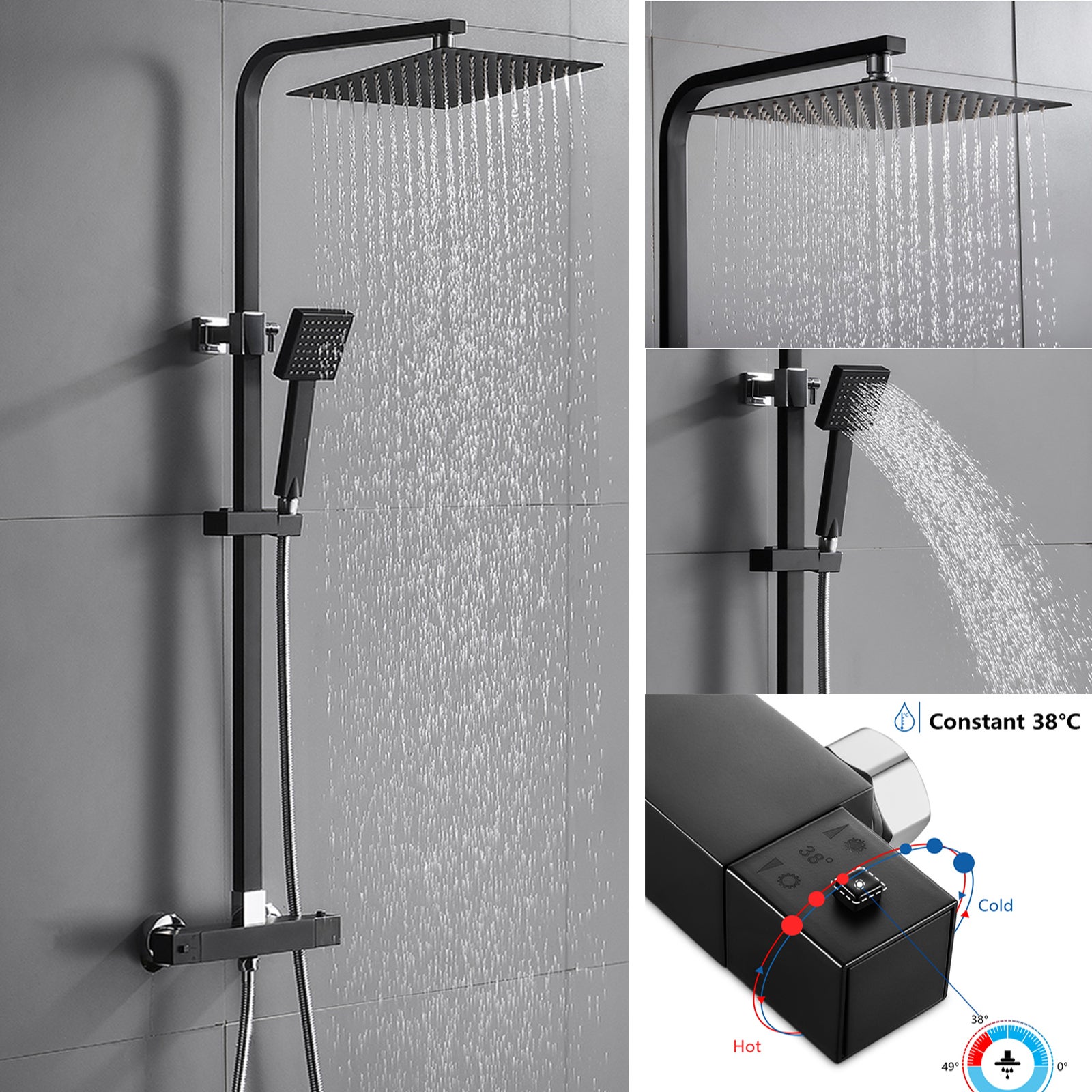 Auralum Max Colonne De Douche C Thermostatique Colonne De Douche