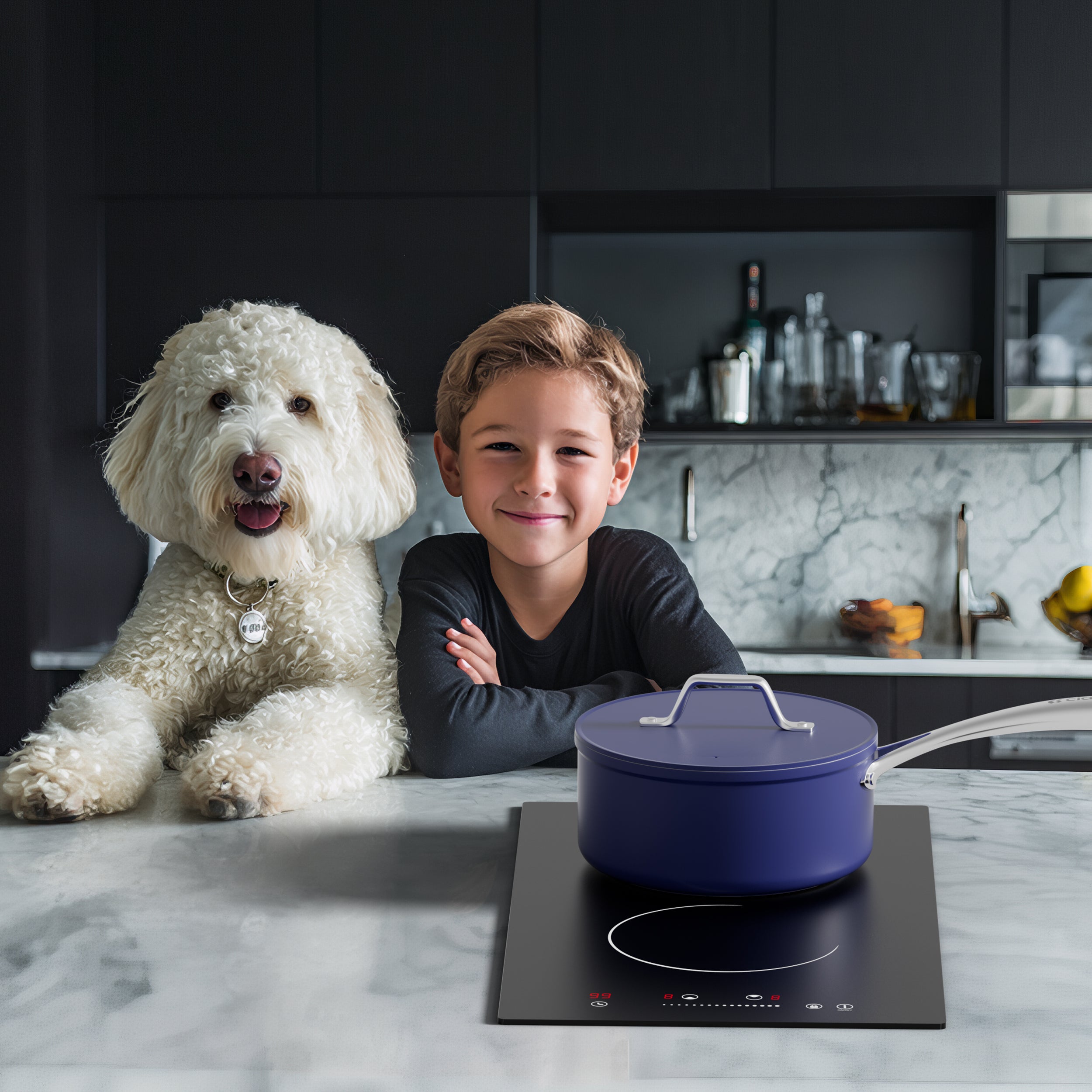 CDV Plaque Vitrocéramique 2 foyers 3000W Encastrable ou Pose libre 9 Niveaux de Puissance Minuterie 99 mins CDVER302 - 9