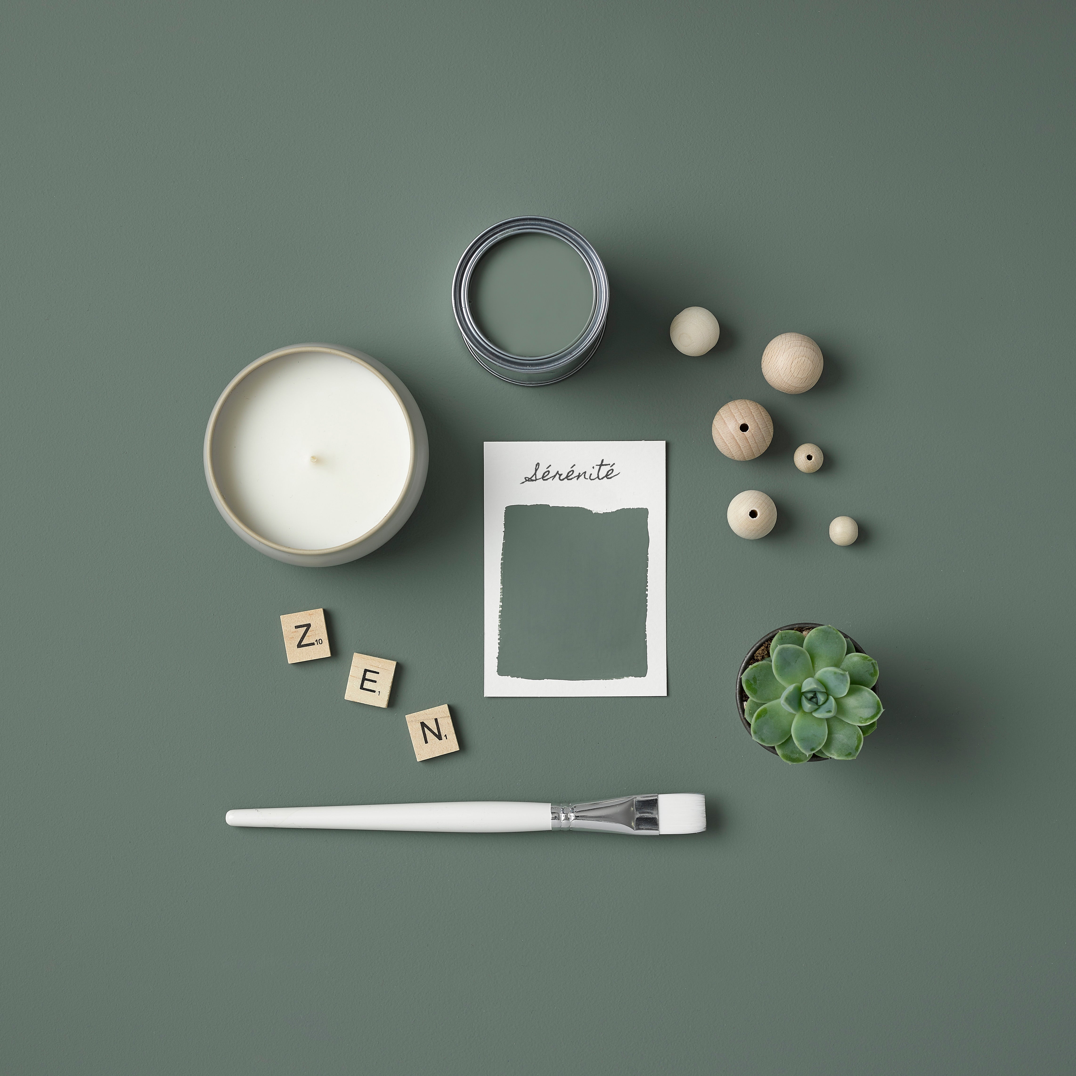 Peinture Verte pour Meubles Chalky Mat Poudré RUST-OLEUM - Sérénité 750ml (10,5m² avec un pot) - 4