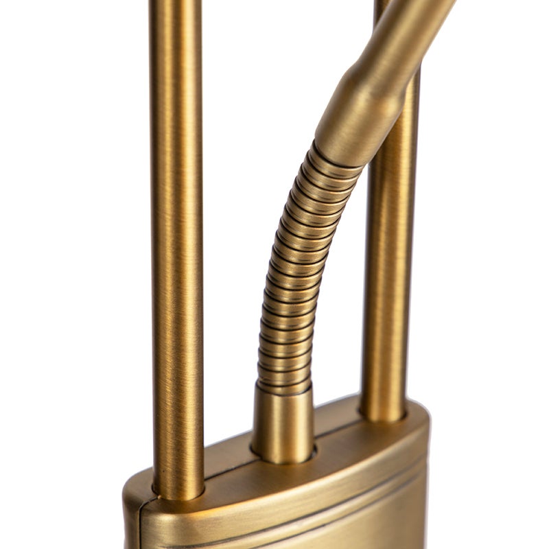 LED Dimmable Lampadaire eclairage indirect variateur inclus diva - 1 lumière - H 1800 mm - Bronze - Moderne - Éclairage intérieur - Salon I Chambre - 4