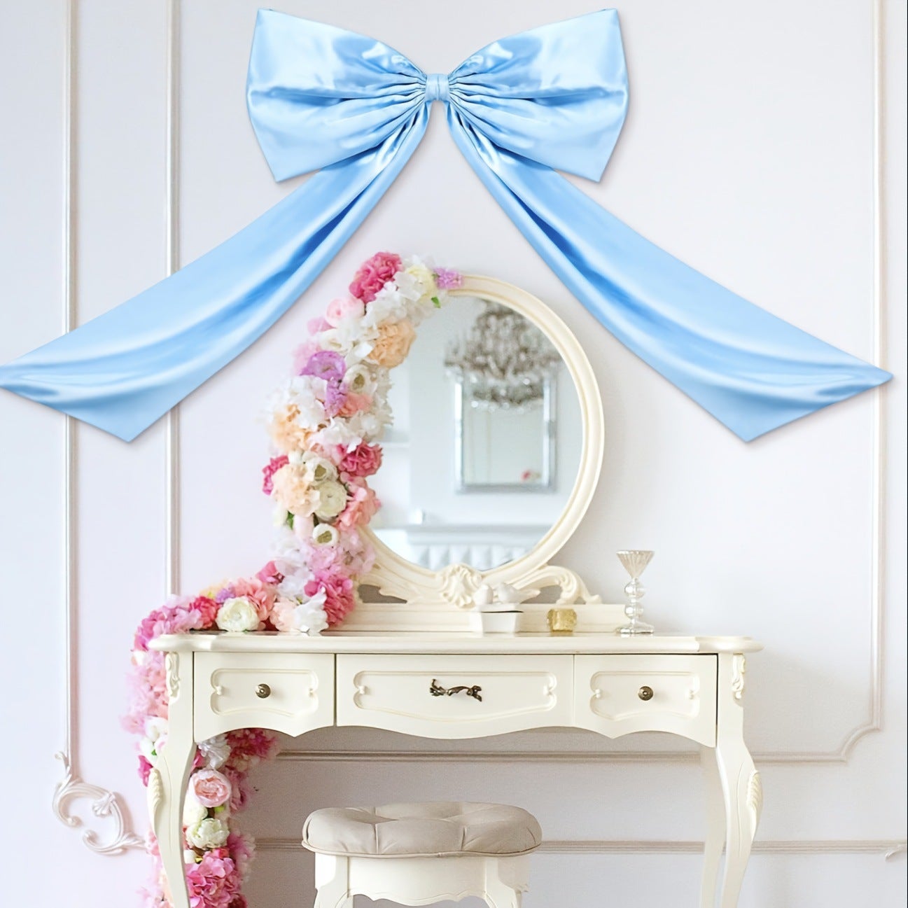 Coussin Déco Taffetas Moiré Vintage Avec Dentelle 7x7 - Mariage Ou Salon