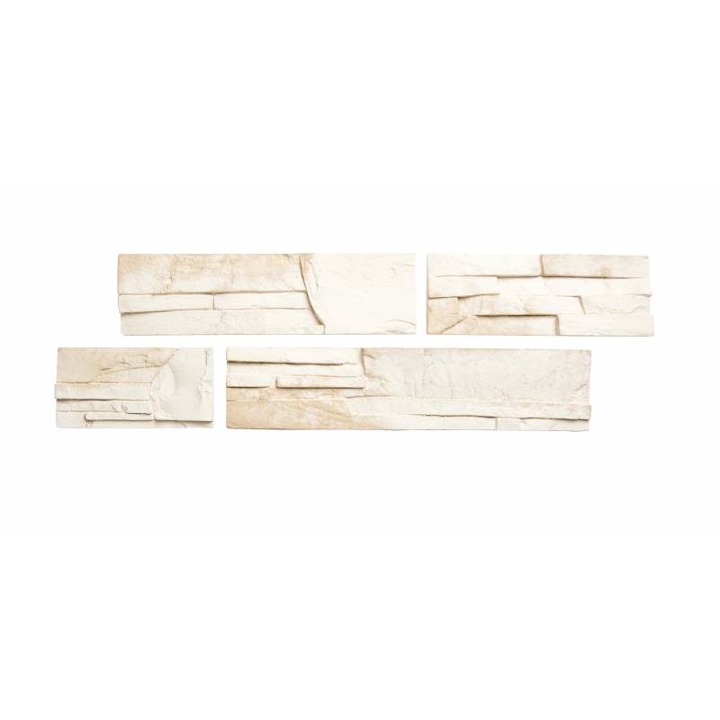 Parement imitation pierre beige béton 0,52 m2 - 3