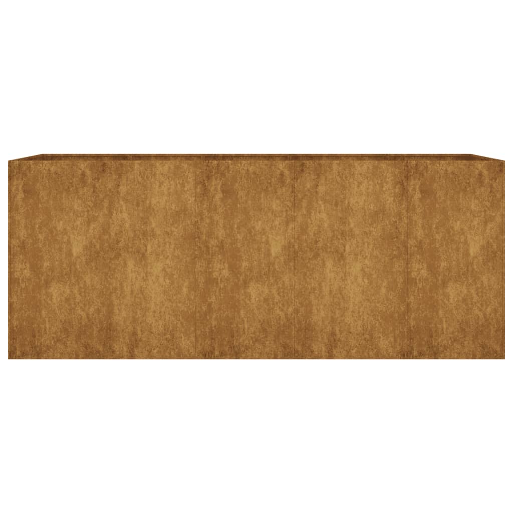 Jardinière - Lit surélevé de jardin - Pot de fleurs 200x80x80 cm acier corten Couleur évolue n950l - 4