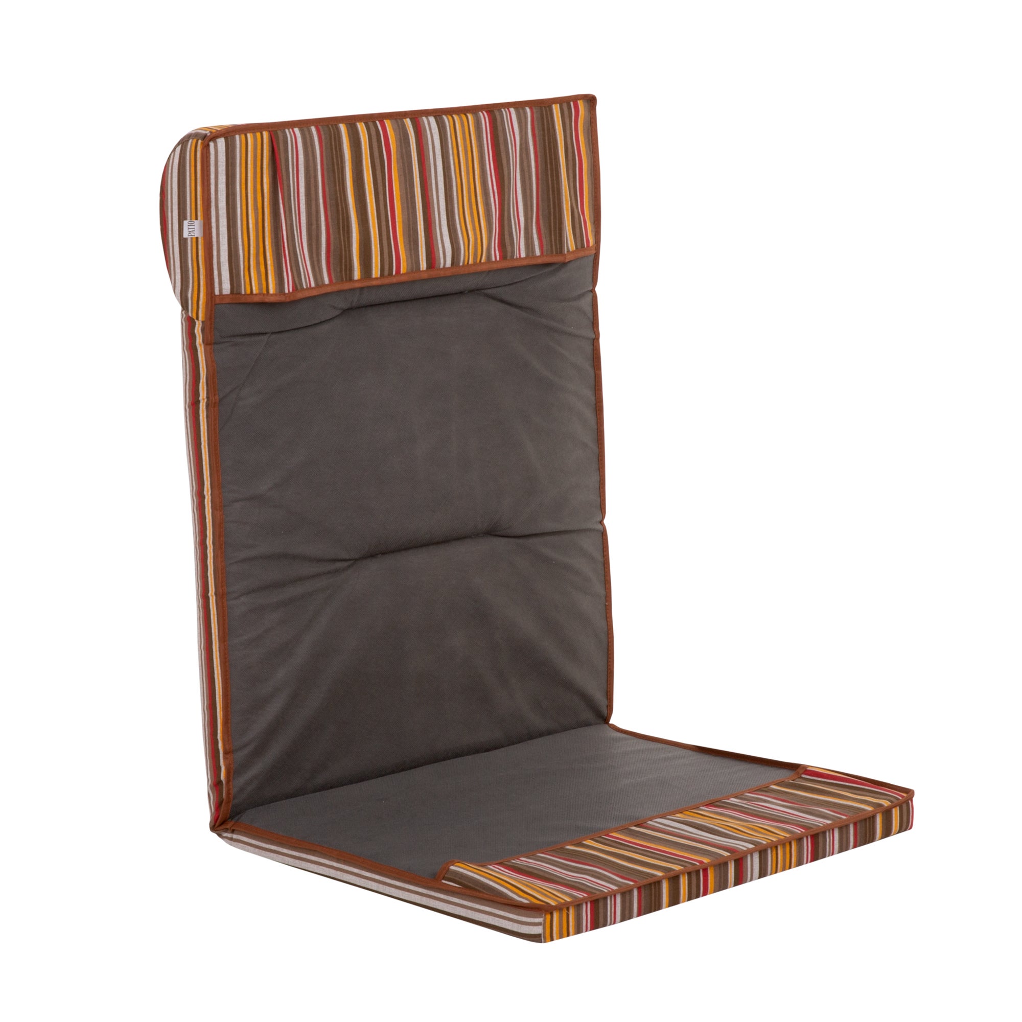 Poduszka na fotel ogrodowy 122 x 58 cm Bilbao Hoch XL brązowy/pomarańczowy PATIO - 2