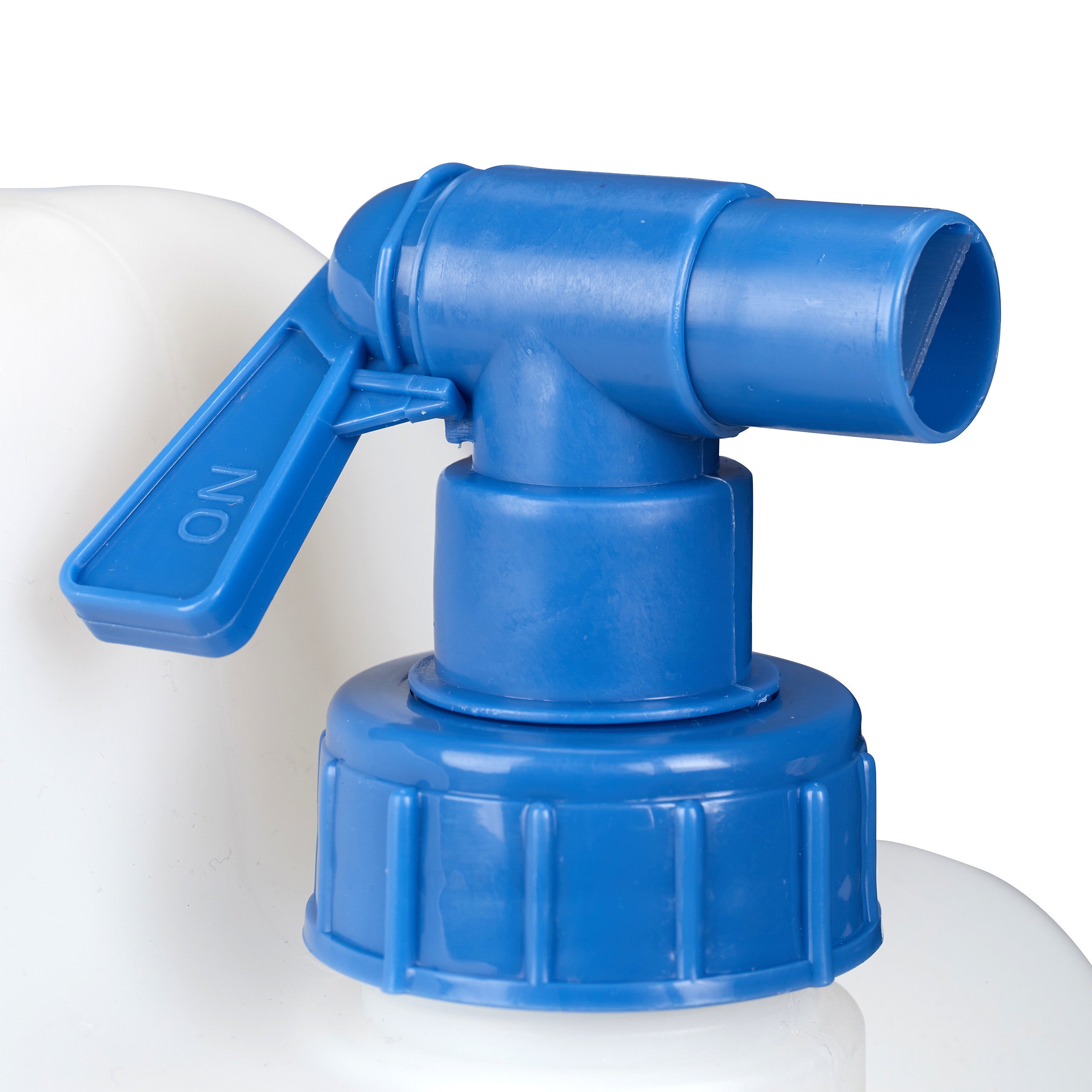 Jerrycan jerricane bidon d’eau réservoir 15 L robinet bouchon sans BPA camping voiture festival, blanc, Relaxdays - 9