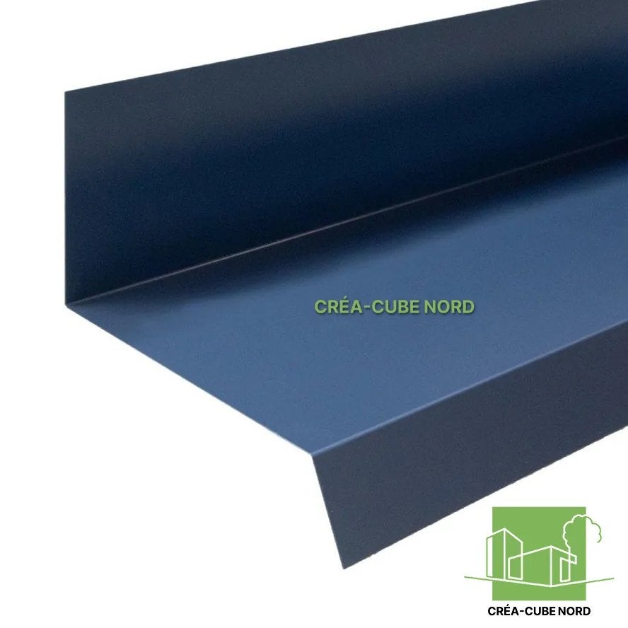 Rive Contre Mur Bac Acier - 2.10m - Gris Anthracite | Leroy Merlin