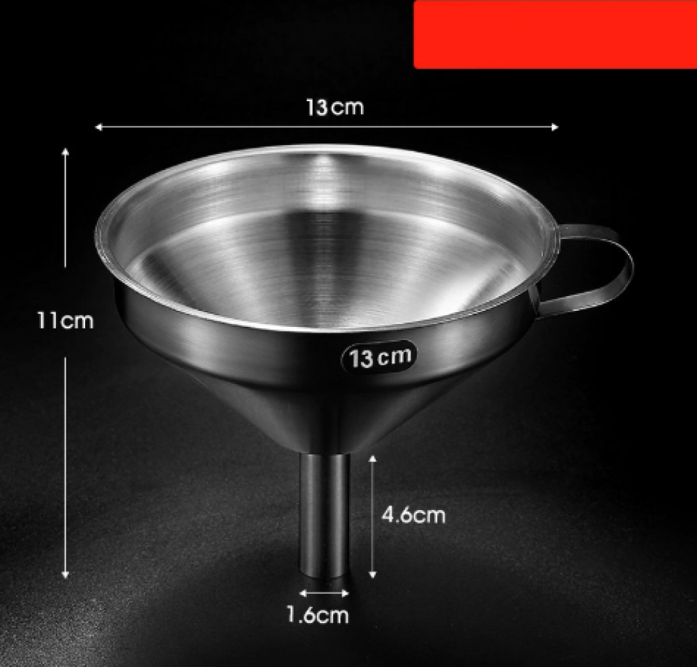 Entonnoir en acier inoxydable de 13 cm de diamètre - 2
