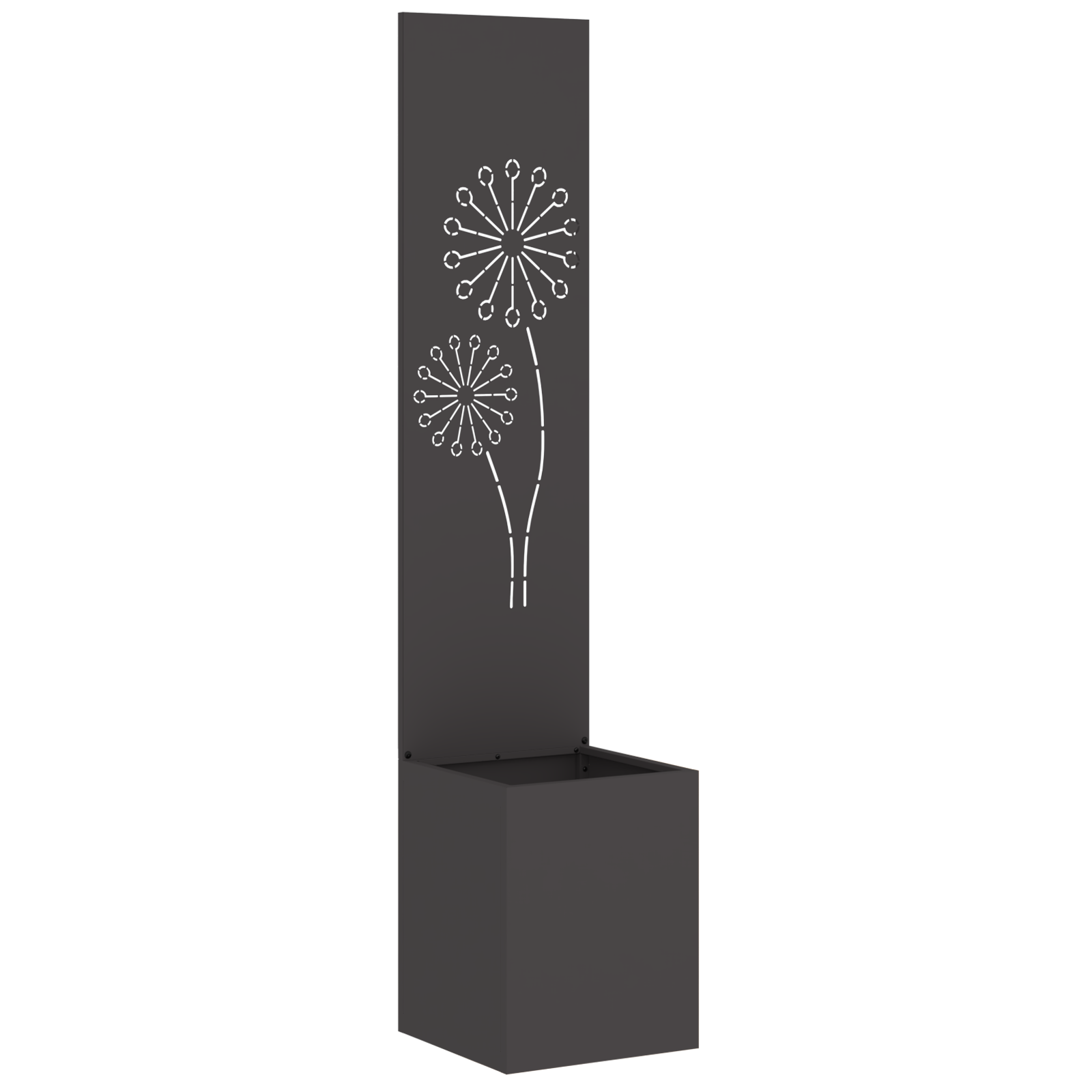 Écran de confidentialité de jardin Noir 32 x 32 x 150 cm vidaXL - 2