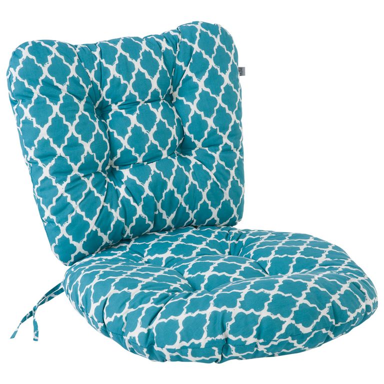 Poduszki na fotel 55 cm Marocco niebieski/biały PATIO
