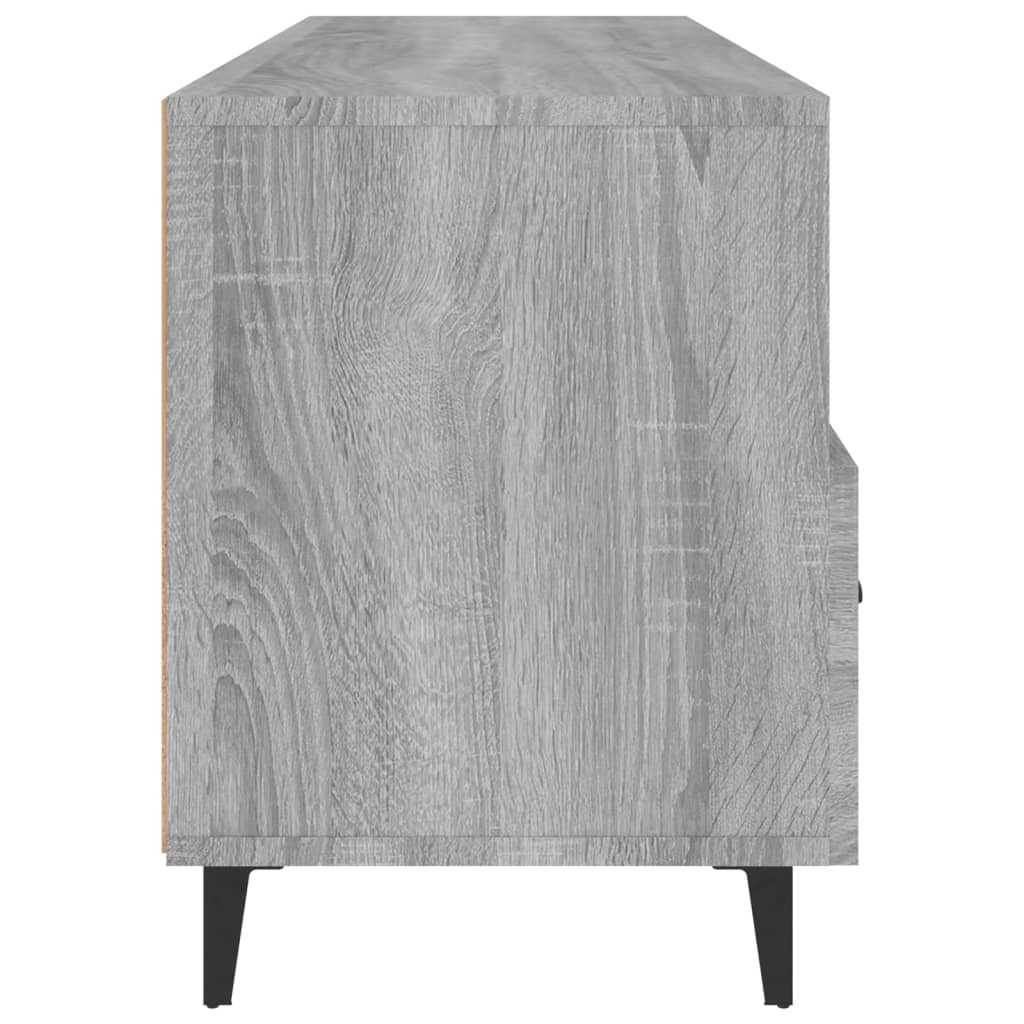 vidaXL Meuble TV Sonoma gris 102x35x50 cm Bois d'ingénierie - 7