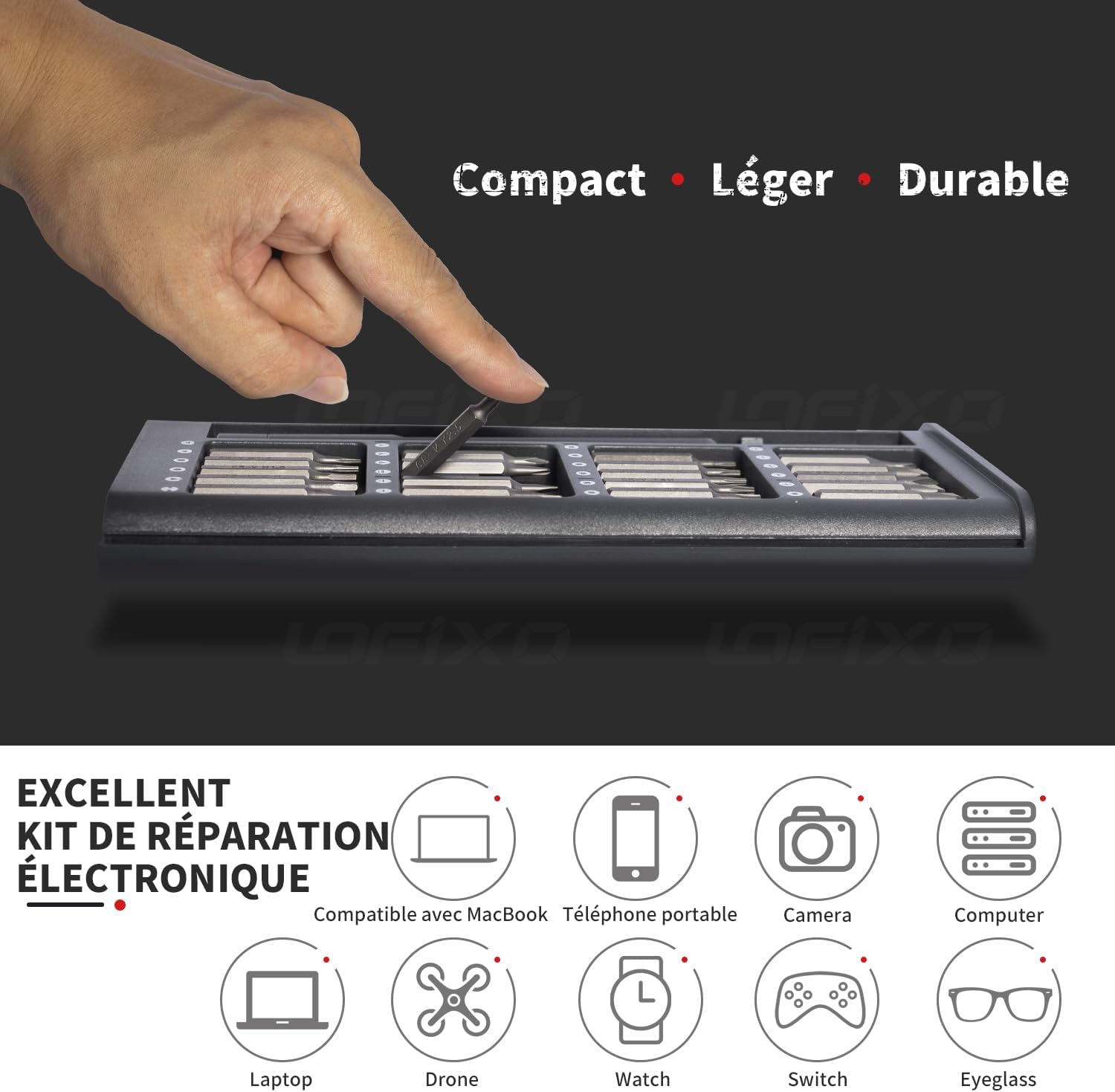 Jeu de Tournevis de Précision pour Électronique : iPhone, ps/5, Xbox, Switch, Mac et Montre - 4
