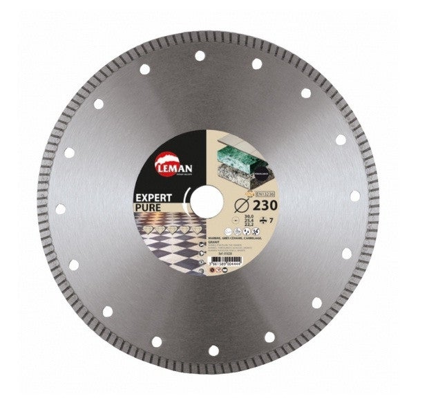 Disque Diamant Jante Continue Grès Cérame 250x30/25,4 Ht 7 Leman