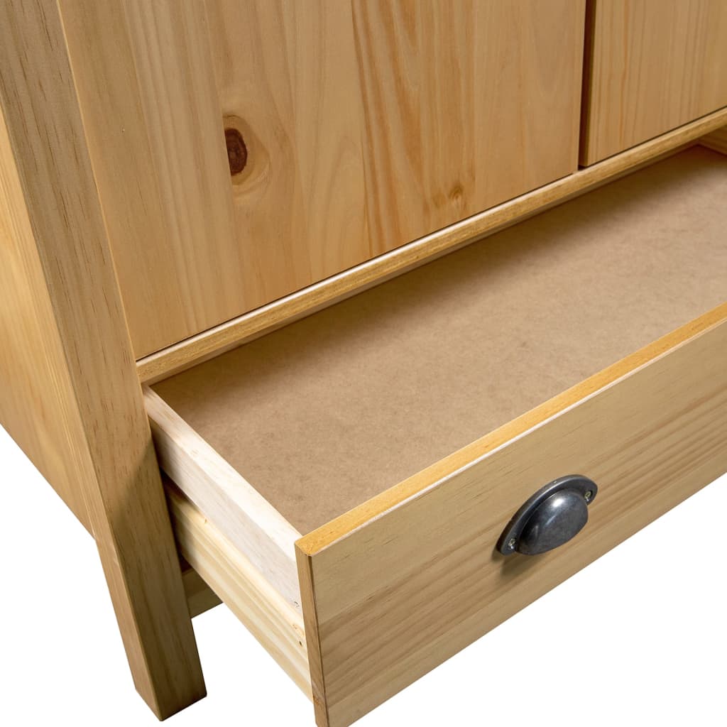 Roupeiro | Armario 2 portas Hill 89x50x170 cm pinho maciço CFW53761 - 5