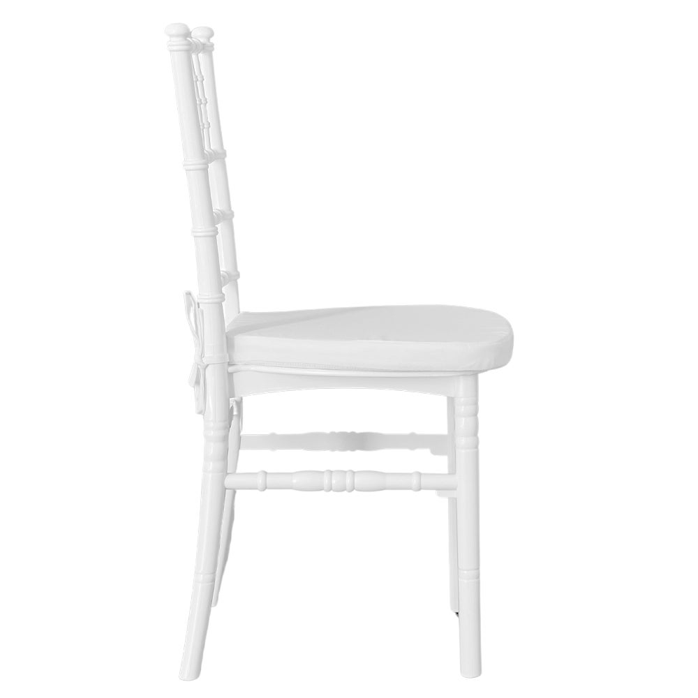 Sedia chiavarina bianca modello rinforzato con innovativo cuscino