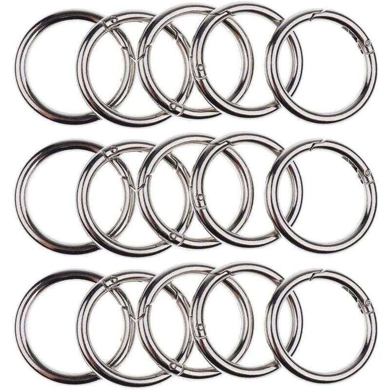 Zestaw 5 dużych karabińczyków śrubowych do mocowania sprzętu, aluminiowe, 8 cm, jasnozielone, czarne, zestaw 5 sztuk.