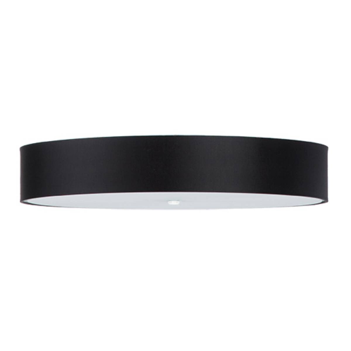 Plafon Skala okrągły czarny 6xE27x15W wym: 20 x 80 cm IP20 tkanina Sollux Lighting