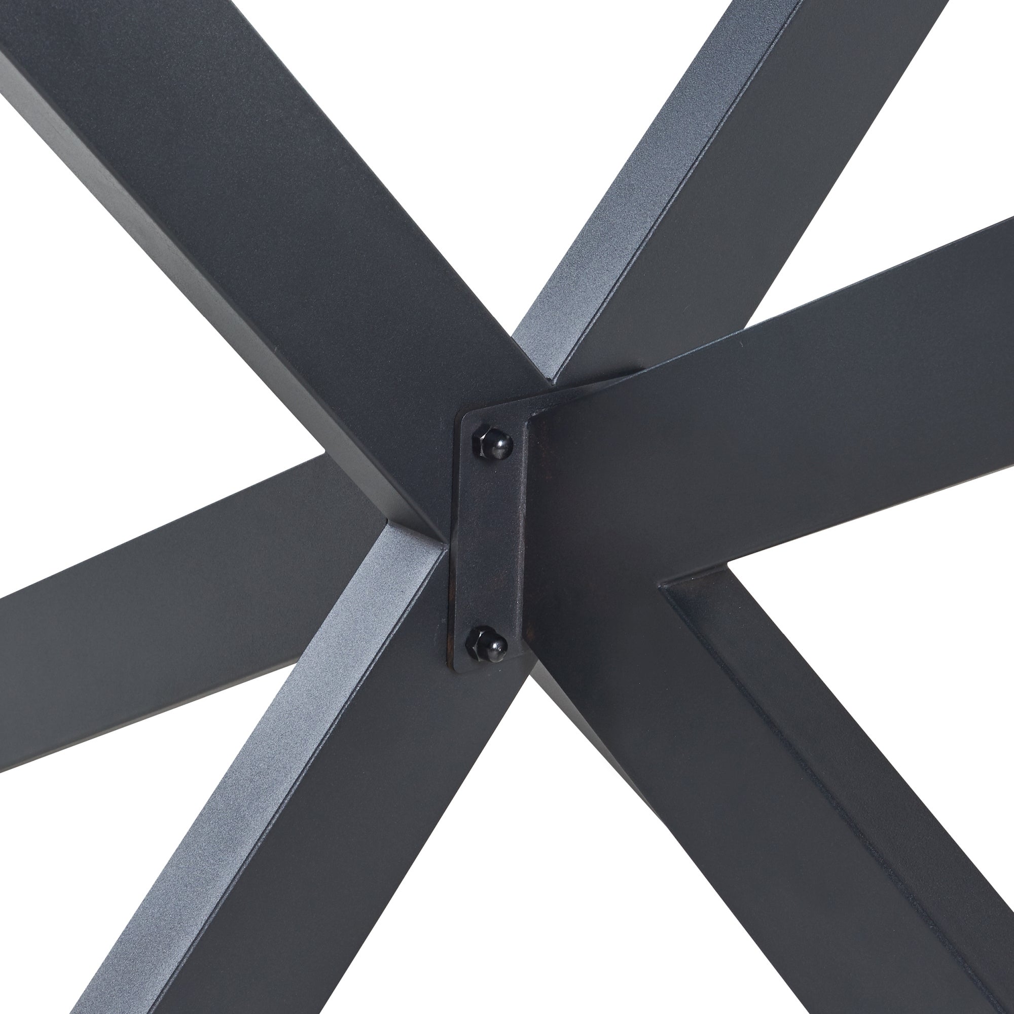 Structure de table Oberau acier 98 x 58 x 43 cm noir [en.casa] - 6