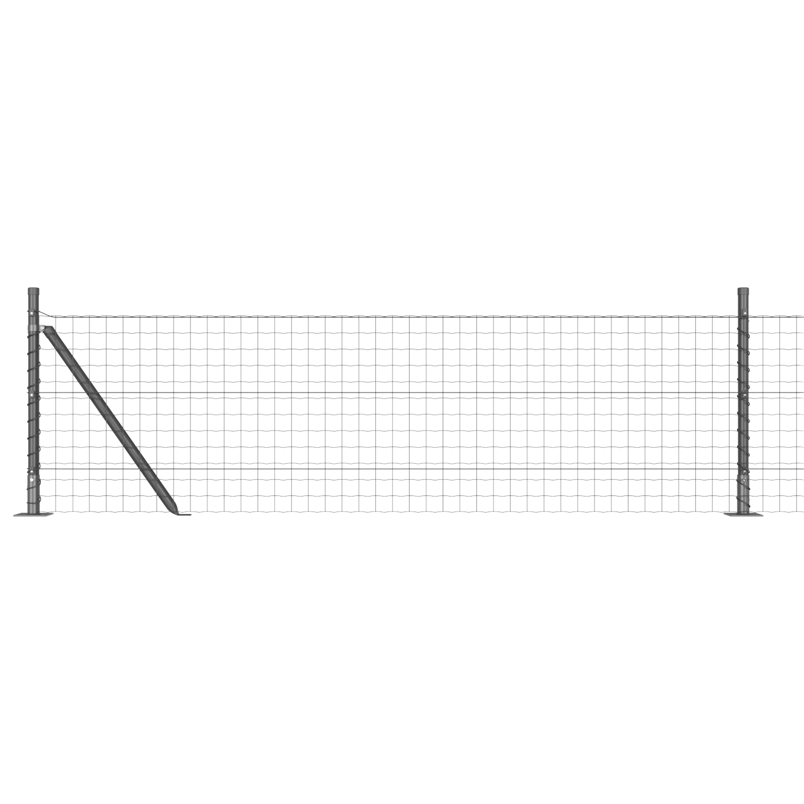 Clôture Euro Verte 1,2x25 M Avec 11 Poteaux - PVC Résistant Aux Intempéries Pour Jardin, Terrain, Sécurité - 2