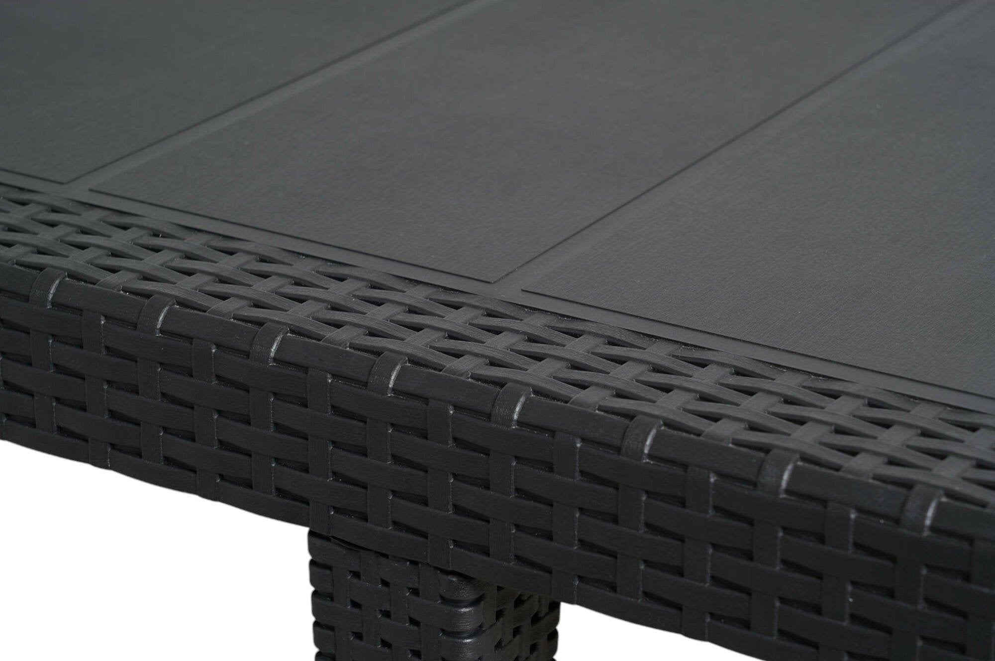 Mesa de Exterior, 10 Lugares, Extensível, Impermeável, 150x90x72h cm, Cor Antracite - Made in Italy - 7