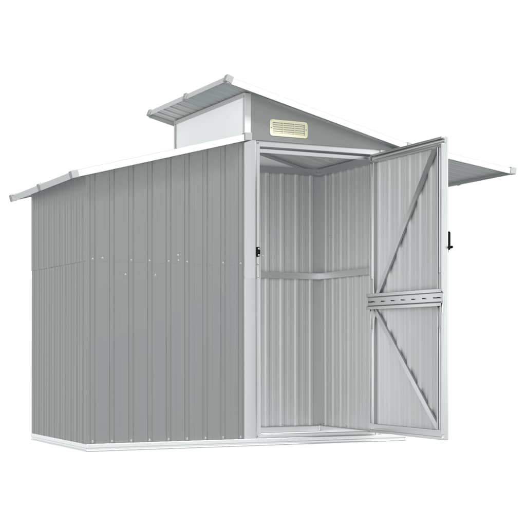 Abri de jardin Gris 270x130x208,5 cm Métal galvanisé vidaXL - 2