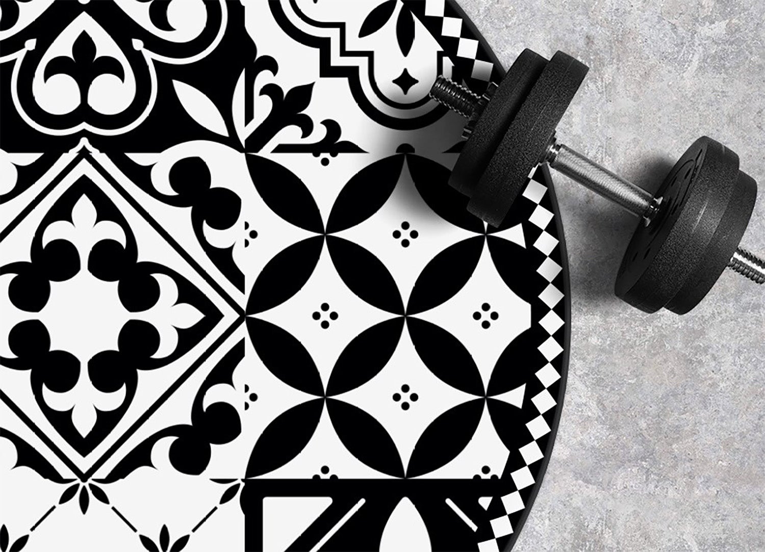 Tappeto vinilico motivo portoghese raffinato, tappeto in vinile decor perfetto per interni moderni 50x50 cm – Tulup - 3