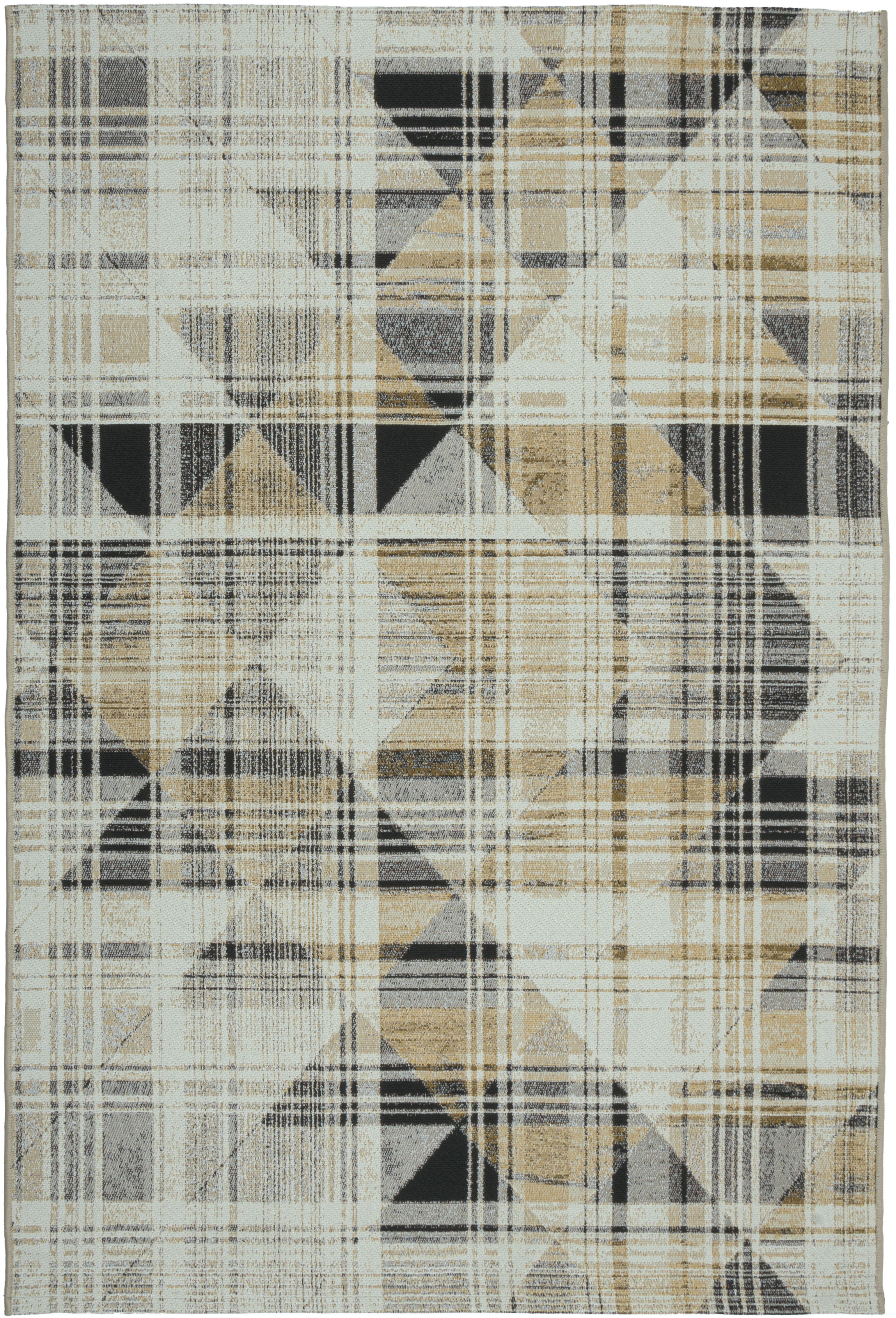 Dywan Multidecor Dara 80 x 150 cm trójkąty żółty 1 szt.